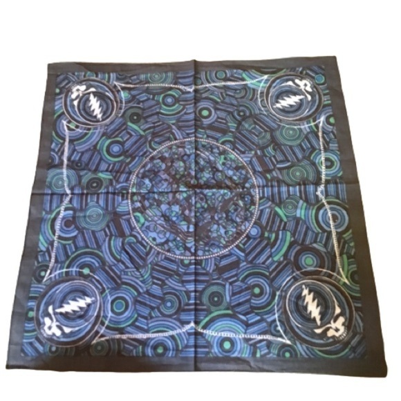 Blue Steal your Face Grateful Dead bandana - Picture 1 of 7
